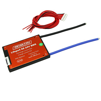 BMS LiFePO4 8S 24V 30A симметрия